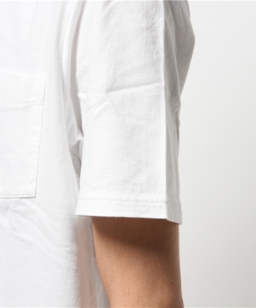417 EDIFICE(フォーワンセブンエディフィス)の「レザーパイピング V/N ポケTEE(Tシャツ/カットソー・メンズ・チャコールグレー/ホワイト/ネイビー・SMALL/LARGE/MEDIUM)」の8枚目の写真