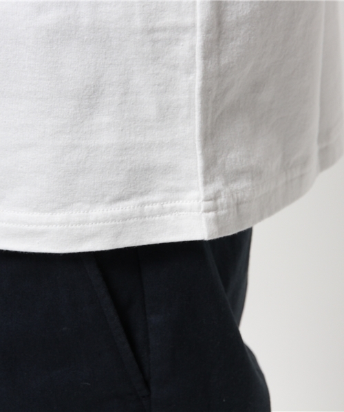417 EDIFICE(フォーワンセブンエディフィス)の「レザーパイピング V/N ポケTEE(Tシャツ/カットソー・メンズ・チャコールグレー/ホワイト/ネイビー・SMALL/LARGE/MEDIUM)」の9枚目の写真