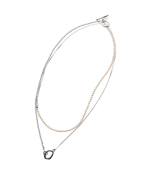 tk.TAKEO KIKUCHI（ティーケータケオキクチ）の「◆ラリエットロングネックレス（ネックレス・メンズ・シルバー/シルバー系/シルバー系4・00）」の6枚目の写真