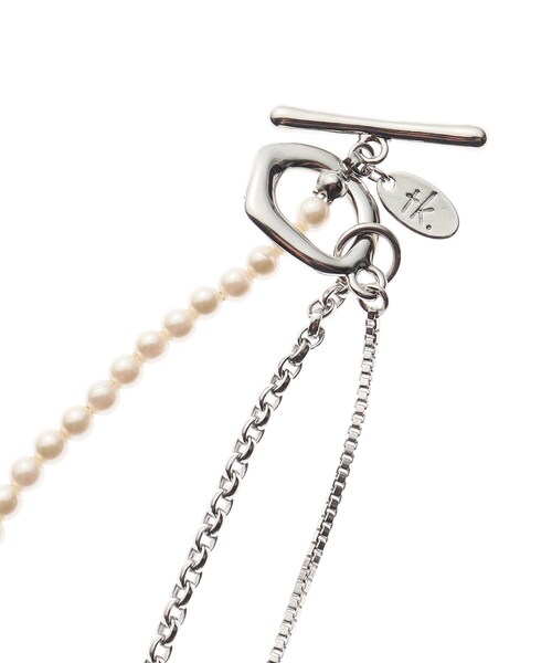 tk.TAKEO KIKUCHI（ティーケータケオキクチ）の「◆ラリエットロングネックレス（ネックレス・メンズ・シルバー/シルバー系/シルバー系4・00）」の8枚目の写真