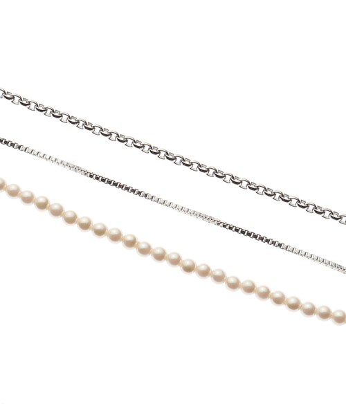 tk.TAKEO KIKUCHI（ティーケータケオキクチ）の「◆ラリエットロングネックレス（ネックレス・メンズ・シルバー/シルバー系/シルバー系4・00）」の9枚目の写真