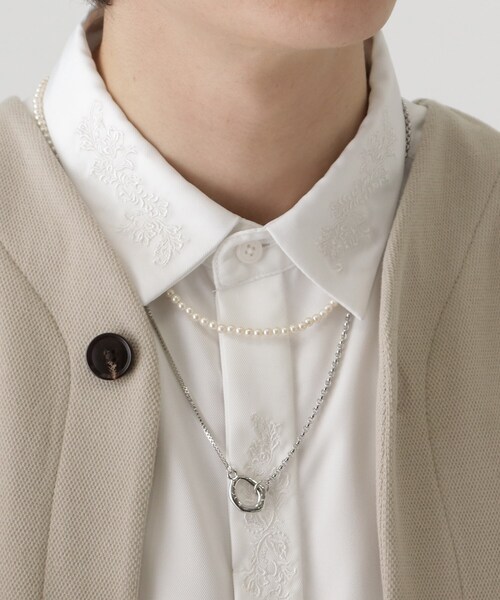 tk.TAKEO KIKUCHI（ティーケータケオキクチ）の「◆ラリエットロングネックレス（ネックレス・メンズ・シルバー/シルバー系/シルバー系4・00）」の13枚目の写真