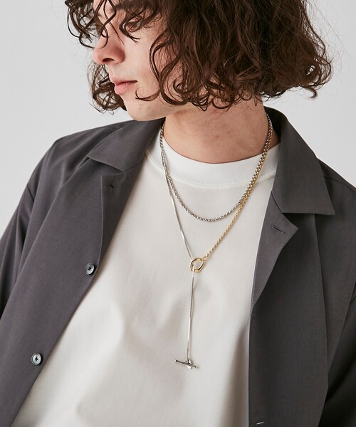 tk.TAKEO KIKUCHI（ティーケータケオキクチ）の「◆ラリエットロングネックレス（ネックレス・メンズ・シルバー/シルバー系/シルバー系4・00）」の18枚目の写真