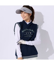 marie claire GOLF/マリクレール ゴルフ ゴルフウェア 吸汗速乾 UVカット ストレッチ ワッフル ベスト 長袖 インナー セット