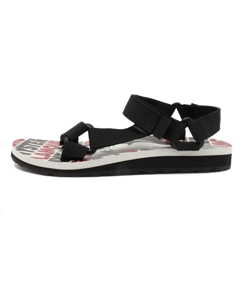 HYSTERIC GLAMOUR(ヒステリックグラマー)の「WEAVING STRAP サンダル(ビーチサンダル・メンズ・ブルー/ブラック・MEDIUM/SMALL)」の3枚目の写真