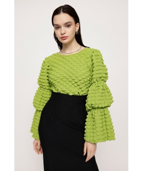 SLY（スライ）の「FLOATING JQ TOPS ジャガード セットアップ