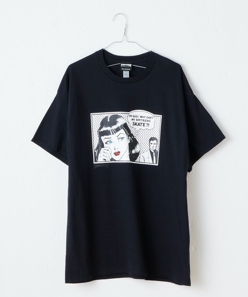 WHIMSIC（ウィムジック）の「【WHIMSIC×THRASHER】BOY FRIEND（Tシャツ/カットソー・メンズ・ホワイト/ライトグレー/ブラック・FREE）」の9枚目の写真