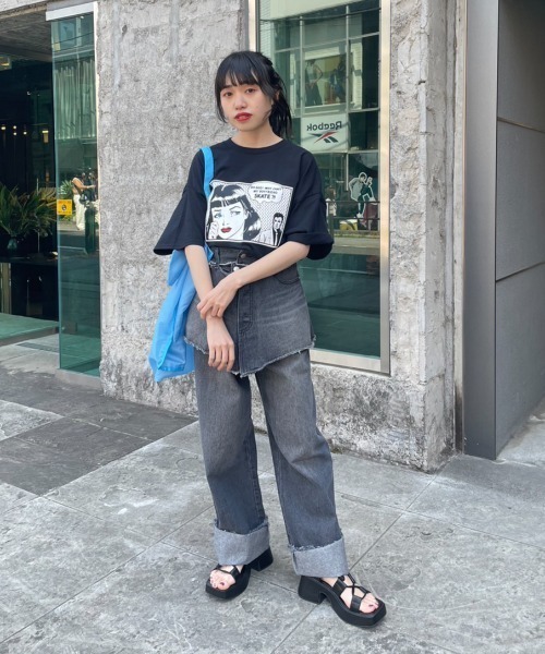 WHIMSIC（ウィムジック）の「【WHIMSIC×THRASHER】BOY FRIEND（Tシャツ/カットソー・メンズ・ホワイト/ライトグレー/ブラック・FREE）」の10枚目の写真