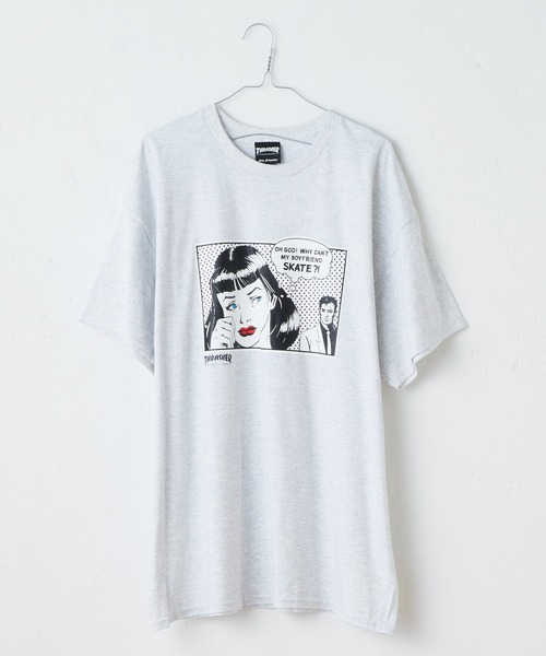 WHIMSIC（ウィムジック）の「【WHIMSIC×THRASHER】BOY FRIEND（Tシャツ/カットソー・メンズ・ホワイト/ライトグレー/ブラック・FREE）」の8枚目の写真