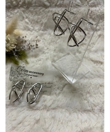 【COLULU】シルバーデザインピアス/チタン(MA)