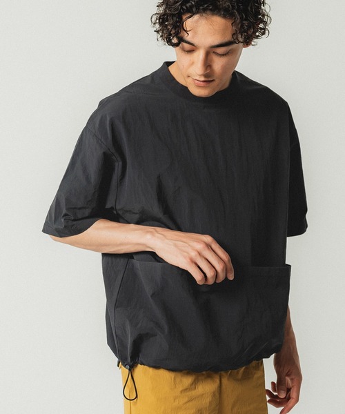 coca（coca）（コカ）の「メンズナイロンビッグポケットトップス（Tシャツ/カットソー・メンズ・ブラック/カーキ/キャメル/ネイビー・M/L）」の7枚目の写真