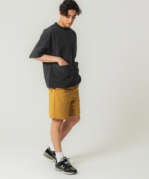 coca（coca）（コカ）の「メンズナイロンビッグポケットトップス（Tシャツ/カットソー・メンズ・ブラック/カーキ/キャメル/ネイビー・M/L）」の8枚目の写真