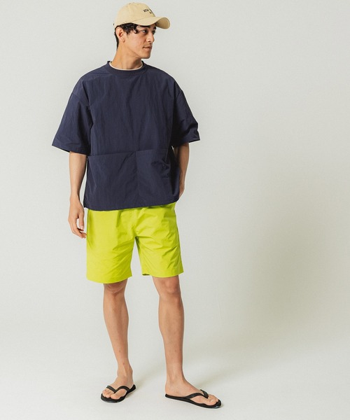 coca（coca）（コカ）の「メンズナイロンビッグポケットトップス（Tシャツ/カットソー・メンズ・ブラック/カーキ/キャメル/ネイビー・M/L）」の9枚目の写真