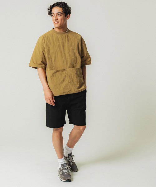 coca（coca）（コカ）の「メンズナイロンビッグポケットトップス（Tシャツ/カットソー・メンズ・ブラック/カーキ/キャメル/ネイビー・M/L）」の12枚目の写真