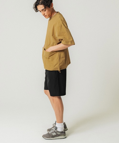 coca（coca）（コカ）の「メンズナイロンビッグポケットトップス（Tシャツ/カットソー・メンズ・ブラック/カーキ/キャメル/ネイビー・M/L）」の13枚目の写真