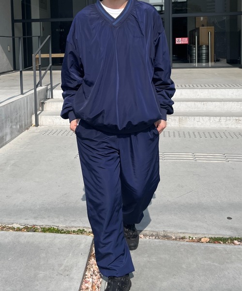 BROKEN BASE（ブロークンベース）の「Vネックナイロンプルオーバー（ナイロンジャケット・メンズ・グレー/ブラック/ネイビー・MEDIUM/LARGE）」の12枚目の写真