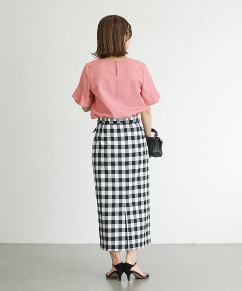 La TOTALITE（ラトータリテ）の「ラッフルスリーブブラウス（シャツ/ブラウス・レディース・ブルー系その他/ピンク系その他/ブラック/ホワイト・FREE）」の8枚目の写真