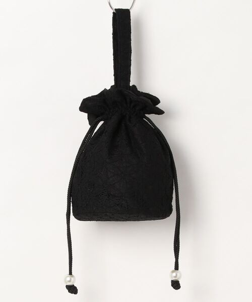 Dita（ディータ）の「レース 巾着（和装小物・レディース・ブラック/ベージュ/アイボリー/ダークネイビー・FREE）」の9枚目の写真