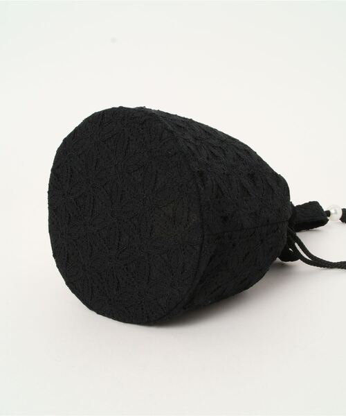 Dita（ディータ）の「レース 巾着（和装小物・レディース・ブラック/ベージュ/アイボリー/ダークネイビー・FREE）」の8枚目の写真