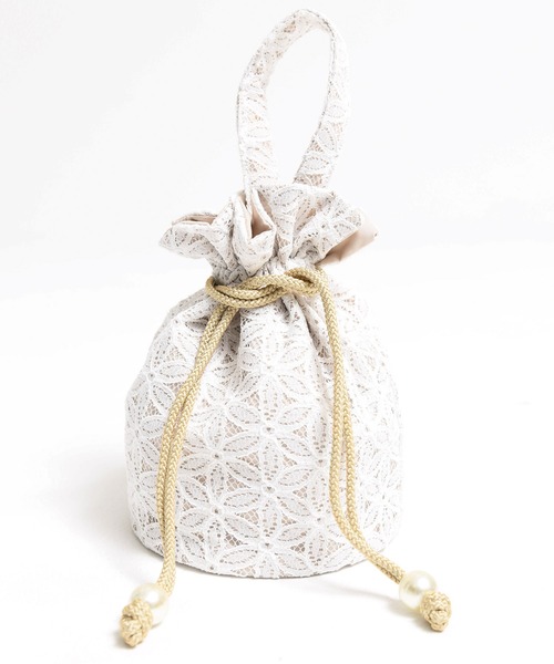 Dita（ディータ）の「レース 巾着（和装小物・レディース・ブラック/ベージュ/アイボリー/ダークネイビー・FREE）」の14枚目の写真