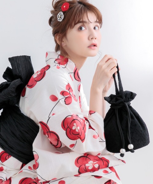 Dita（ディータ）の「レース 巾着（和装小物・レディース・ブラック/ベージュ/アイボリー/ダークネイビー・FREE）」の22枚目の写真