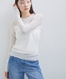 ADAM ET ROPE' | チュールシアープルオーバー(Tシャツ/カットソー)