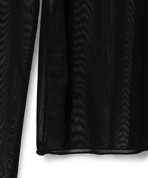 ADAM ET ROPE'(アダムエロペ)の「チュールシアープルオーバー(Tシャツ/カットソー・レディース・ホワイト/ブラック・FREE)」の7枚目の写真