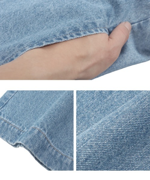 KOBE LETTUCE（コウベレタス）の「高身長向けサイズあり　デニムオールインワン（つなぎ/オールインワン・レディース・インディゴブルー/ライトブルー/ブルー・LONG/REGULAR）」の9枚目の写真