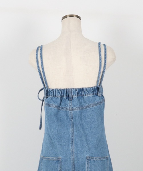 KOBE LETTUCE（コウベレタス）の「高身長向けサイズあり　デニムオールインワン（つなぎ/オールインワン・レディース・インディゴブルー/ライトブルー/ブルー・LONG/REGULAR）」の21枚目の写真