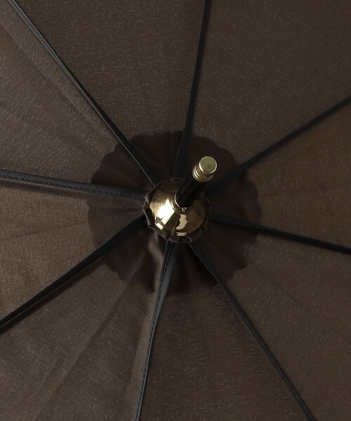 green label relaxing（グリーンレーベルリラクシング）の「バンブーハンドル パイピング アンブレラ / 傘 / レイン（長傘・レディース・オフホワイト/ライム/モカ/ネイビー・FREE）」の8枚目の写真