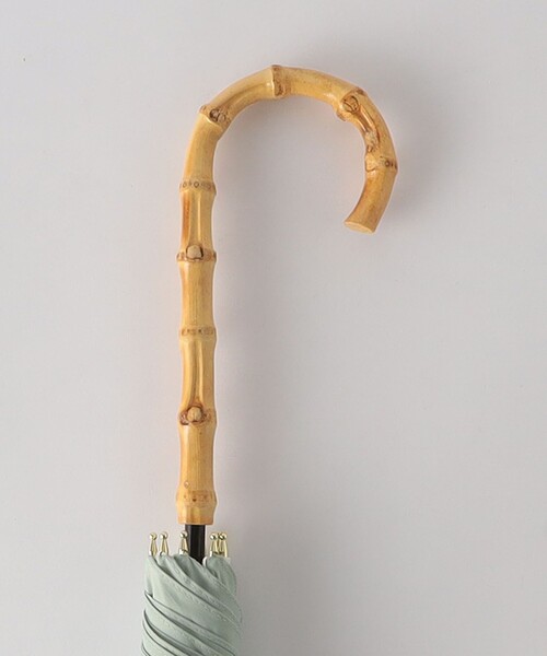 green label relaxing（グリーンレーベルリラクシング）の「バンブーハンドル パイピング アンブレラ / 傘 / レイン（長傘・レディース・オフホワイト/ライム/モカ/ネイビー・FREE）」の14枚目の写真