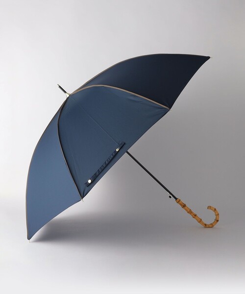 green label relaxing（グリーンレーベルリラクシング）の「バンブーハンドル パイピング アンブレラ / 傘 / レイン（長傘・レディース・オフホワイト/ライム/モカ/ネイビー・FREE）」の17枚目の写真