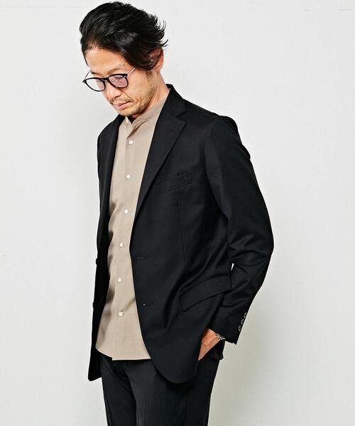 MEN'S MELROSE（メンズメルローズ）の「【WEB限定】TRクリアストレッチセットアップジャケット（テーラードジャケット・メンズ・グレー/ネイビー/ブラック・3/4/2）」の4枚目の写真