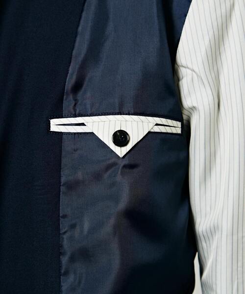 MEN'S MELROSE（メンズメルローズ）の「【WEB限定】TRクリアストレッチセットアップジャケット（テーラードジャケット・メンズ・グレー/ネイビー/ブラック・3/4/2）」の15枚目の写真