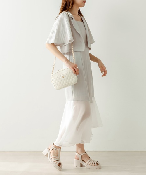 OLIVE des OLIVE(オリーブデオリーブ)の「OLエンブレム付きキルティングショルダー(ショルダーバッグ・レディース・ブラック/グリーン/アイボリー・FREE)」の7枚目の写真