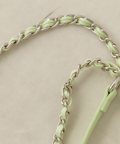 OLIVE des OLIVE(オリーブデオリーブ)の「OLエンブレム付きキルティングショルダー(ショルダーバッグ・レディース・ブラック/グリーン/アイボリー・FREE)」の9枚目の写真