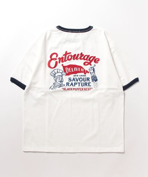 BACK NUMBER（バックナンバー）の「【BACK NUMBER】刺繍プリント半袖Ｔシャツ（Tシャツ/カットソー・メンズ・ホワイト/グリーン/ダークグレー/イエロー/ホワイト×ネイビー/ホワイト×レッド・XL/M/L）」の9枚目の写真