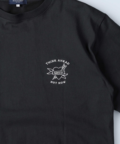 BACK NUMBER（バックナンバー）の「【BACK NUMBER】刺繍プリント半袖Ｔシャツ（Tシャツ/カットソー・メンズ・ホワイト/グリーン/ダークグレー/イエロー/ホワイト×ネイビー/ホワイト×レッド・XL/M/L）」の20枚目の写真