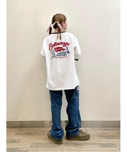 第一ネット BACK NUMBER】刺繍プリント半袖Tシャツ（Tシャツ/カットソー ミュージシャン