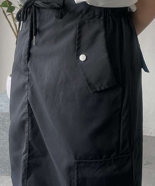 SEN TOKYO(セントーキョー)の「大人カジュアルコーデに映える。ハイウエストカーゴスカート(スカート・レディース・ブラック・FREE)」の14枚目の写真