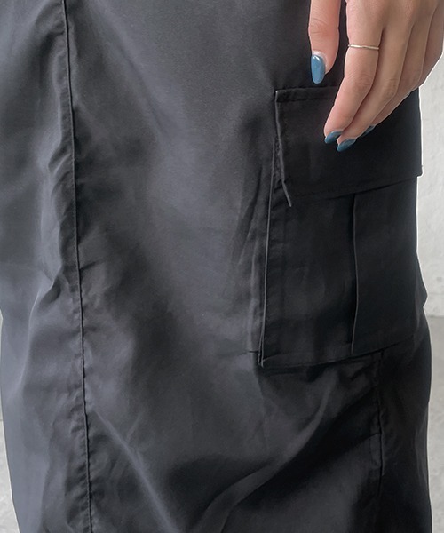 SEN TOKYO(セントーキョー)の「大人カジュアルコーデに映える。ハイウエストカーゴスカート(スカート・レディース・ブラック・FREE)」の15枚目の写真