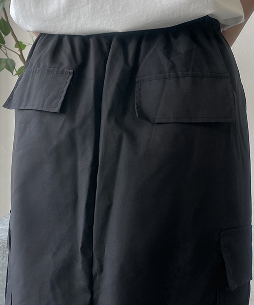SEN TOKYO(セントーキョー)の「大人カジュアルコーデに映える。ハイウエストカーゴスカート(スカート・レディース・ブラック・FREE)」の17枚目の写真