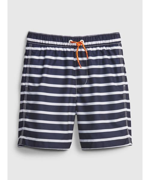 GAP（ギャップ）の「ストライプ柄 スイムトランクス (キッズ)（水着・キッズ・ホワイト×ネイビー/その他/マルチ/グリーン/ホワイト×ブルー/ブルー・120cm/160cm/130cm/150cm/140cm/110cm）」の3枚目の写真