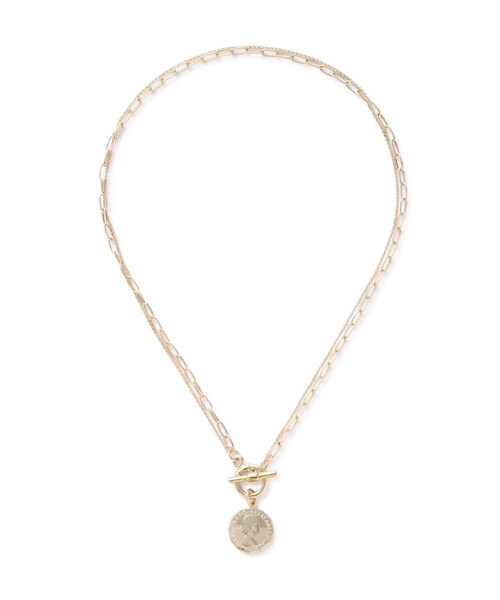 N.（N. Natural Beauty Basic）（エヌエヌナチュラルビューティーベーシック）の「コインネックレス（ネックレス・レディース・ゴールド・FREE）」の2枚目の写真