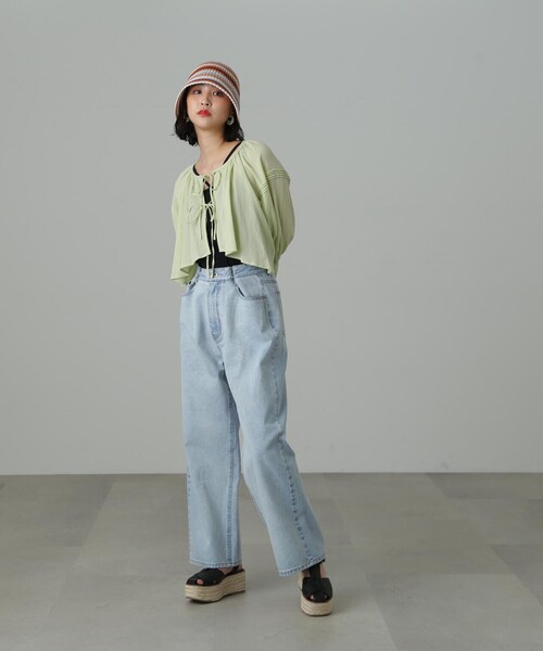 FREE'S MART(フリーズマート)の「◆カップ付ホルターキャミソール(キャミソール・レディース・ホワイト/グレー/ブラック・FREE)」の6枚目の写真