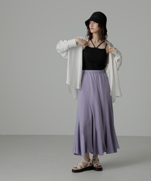 FREE'S MART(フリーズマート)の「◆カップ付ホルターキャミソール(キャミソール・レディース・ホワイト/グレー/ブラック・FREE)」の8枚目の写真