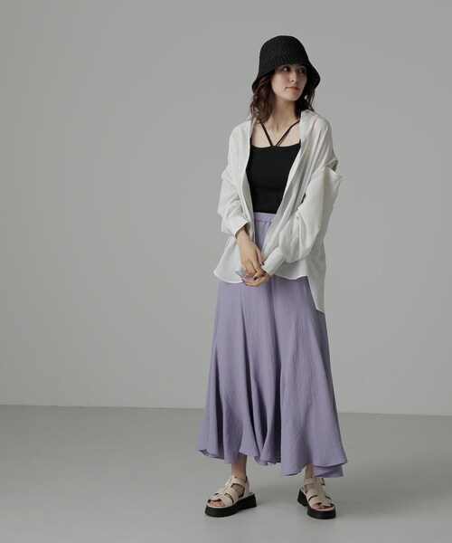 FREE'S MART(フリーズマート)の「◆カップ付ホルターキャミソール(キャミソール・レディース・ホワイト/グレー/ブラック・FREE)」の9枚目の写真