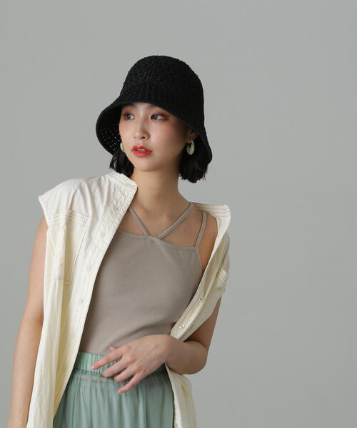 FREE'S MART(フリーズマート)の「◆カップ付ホルターキャミソール(キャミソール・レディース・ホワイト/グレー/ブラック・FREE)」の12枚目の写真