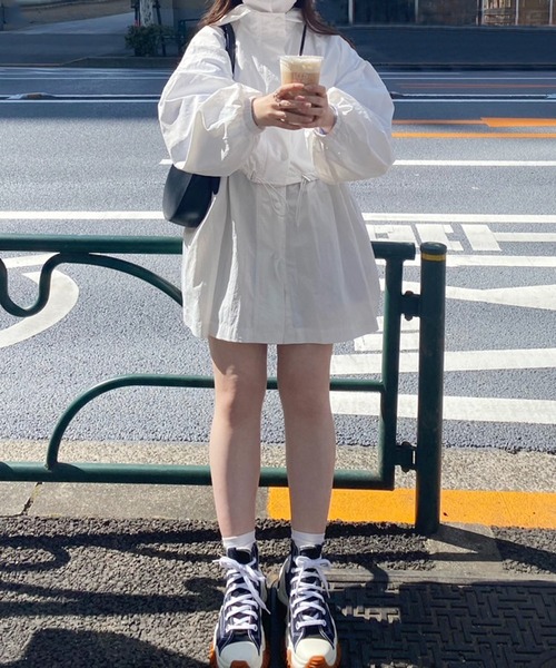 one after another NICE CLAUP（ワンアフターアナザーナイスクラップ）の「ショートにもジレにもなる/マルチウェイマウンテンパーカー（マウンテンパーカー・レディース・オフホワイト/ピンク/ブラック・FREE）」の7枚目の写真