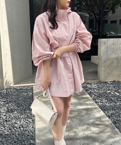 one after another NICE CLAUP（ワンアフターアナザーナイスクラップ）の「ショートにもジレにもなる/マルチウェイマウンテンパーカー（マウンテンパーカー・レディース・オフホワイト/ピンク/ブラック・FREE）」の4枚目の写真